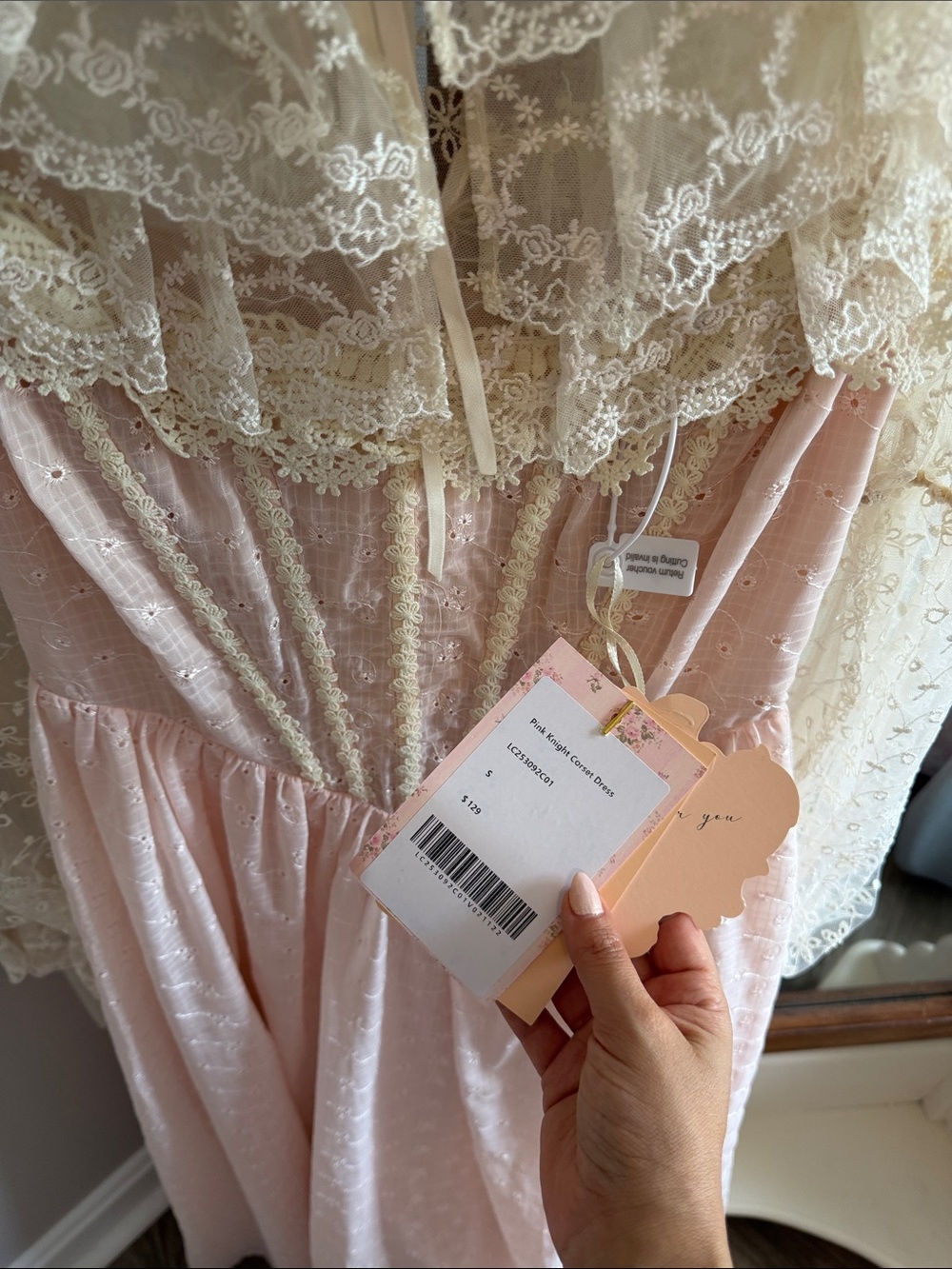 Lacemade Pink Knight Corset Dress - Picture 2 of 5